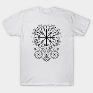 Vegvisir - The Viking Compass | Norse Pagan Symbol T-Shirt